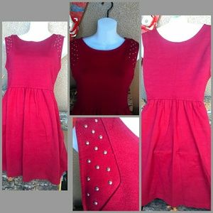 Forever 21 burgundy red dress size s